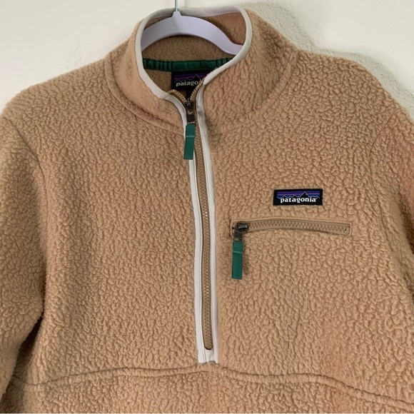 Patagonia womens retro pile fleece marsupial pull over sweater M - Picture 5 of 9